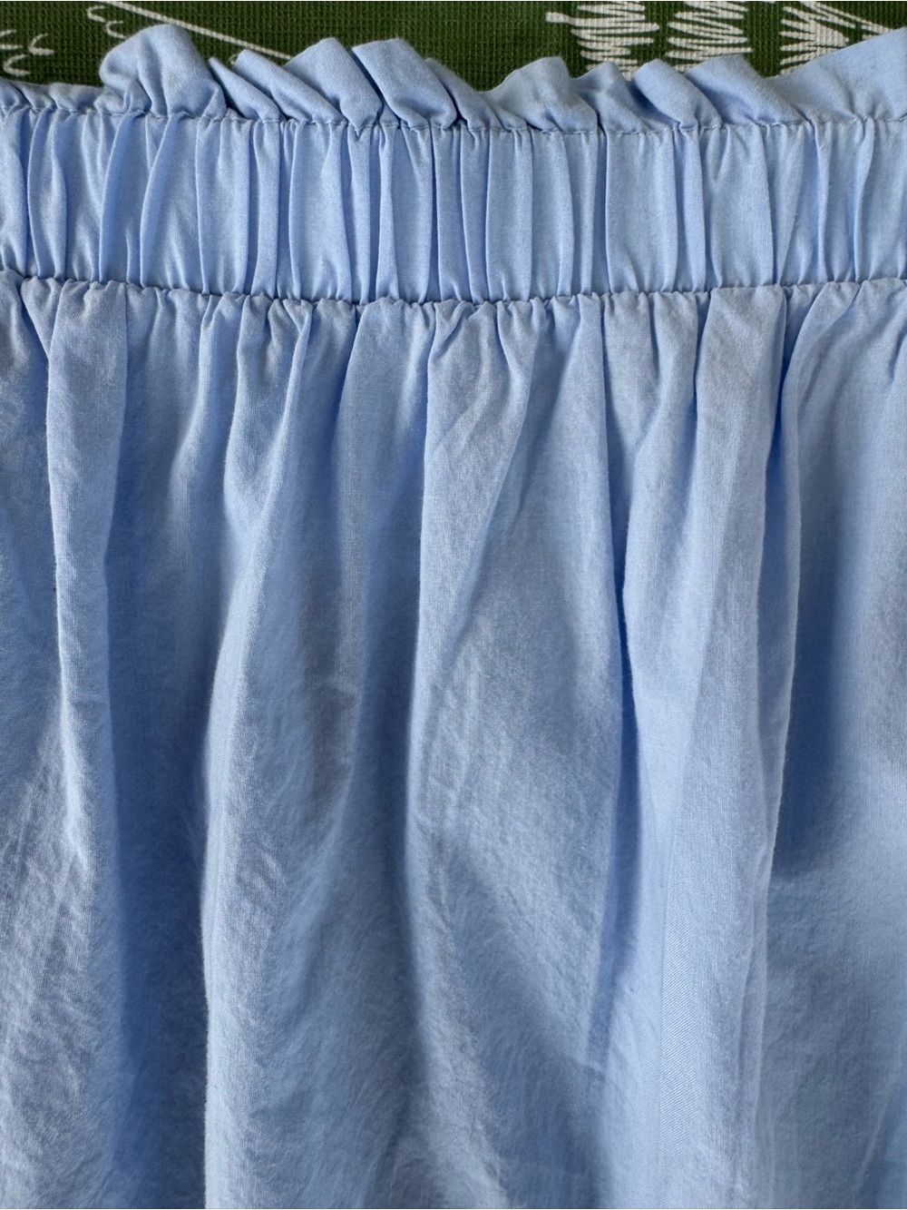 Time and Tru Women's XXL 20 Blue Cotton Eyelet Pull On A-Line Midi Skirt Pockets - Picture 13 of 16